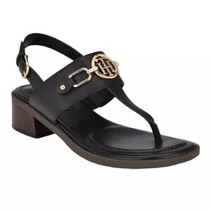 Tommy Hilfiger sandals,EZMEAI, black